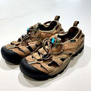 Keen Venice H2 Brown Leather Sandals. Size 7.